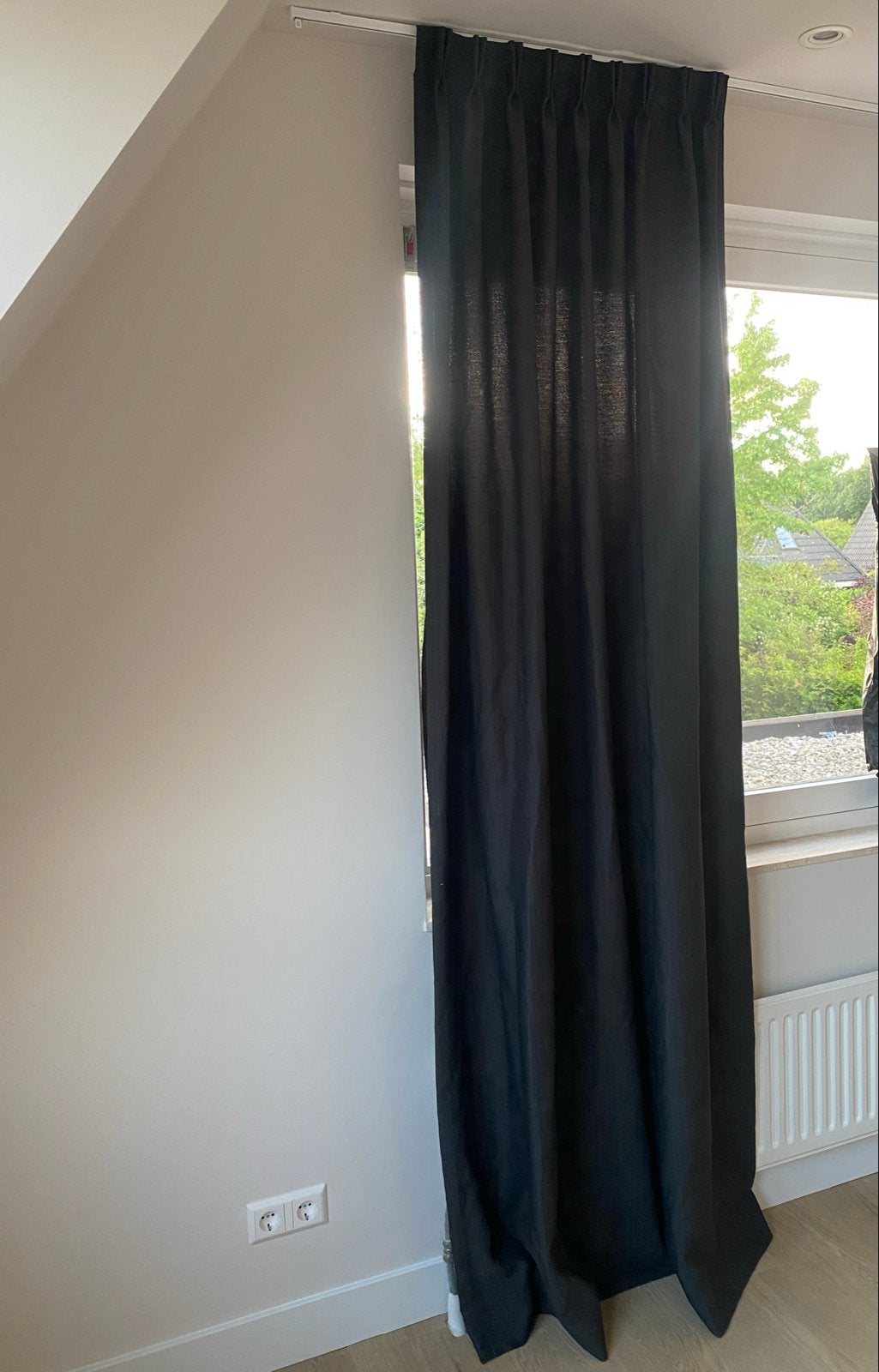 Antraciet Gordijn - Stijlvol en Verduisterend, Huis en Inrichting, 200 cm of meer, Nieuw, Grijs, 50 tot 100 cm