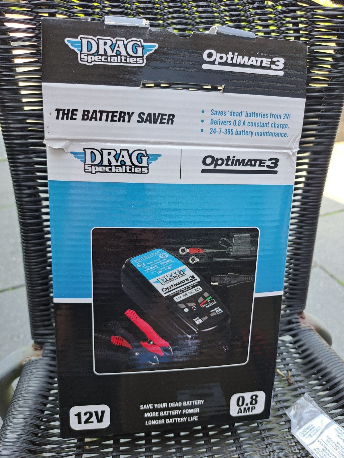 Druppellader Optimate 3 - Acculader 12V 0.8A, Ophalen, Nieuw, Universele onderdelen