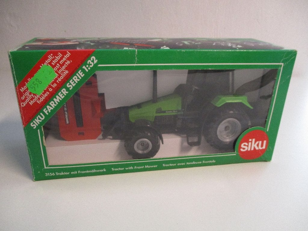 Siku Deutz Fahr Agroxtra 6.07 met frontmaaier, Ophalen of Verzenden, Zo goed als nieuw, Tractor of Landbouw, SIKU