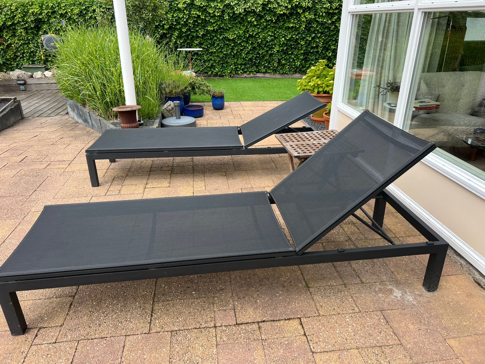 Hele mooi ligbedjes voor in de tuin,met matras erop, Ophalen, Overige materialen, Verstelbaar