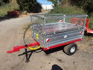 Kipwagen 1.2 T BELAGRO / boxer met loofrekken, Cirkelmaaier, Nieuw, Benzine-grasmaaier, 50 cm of meer