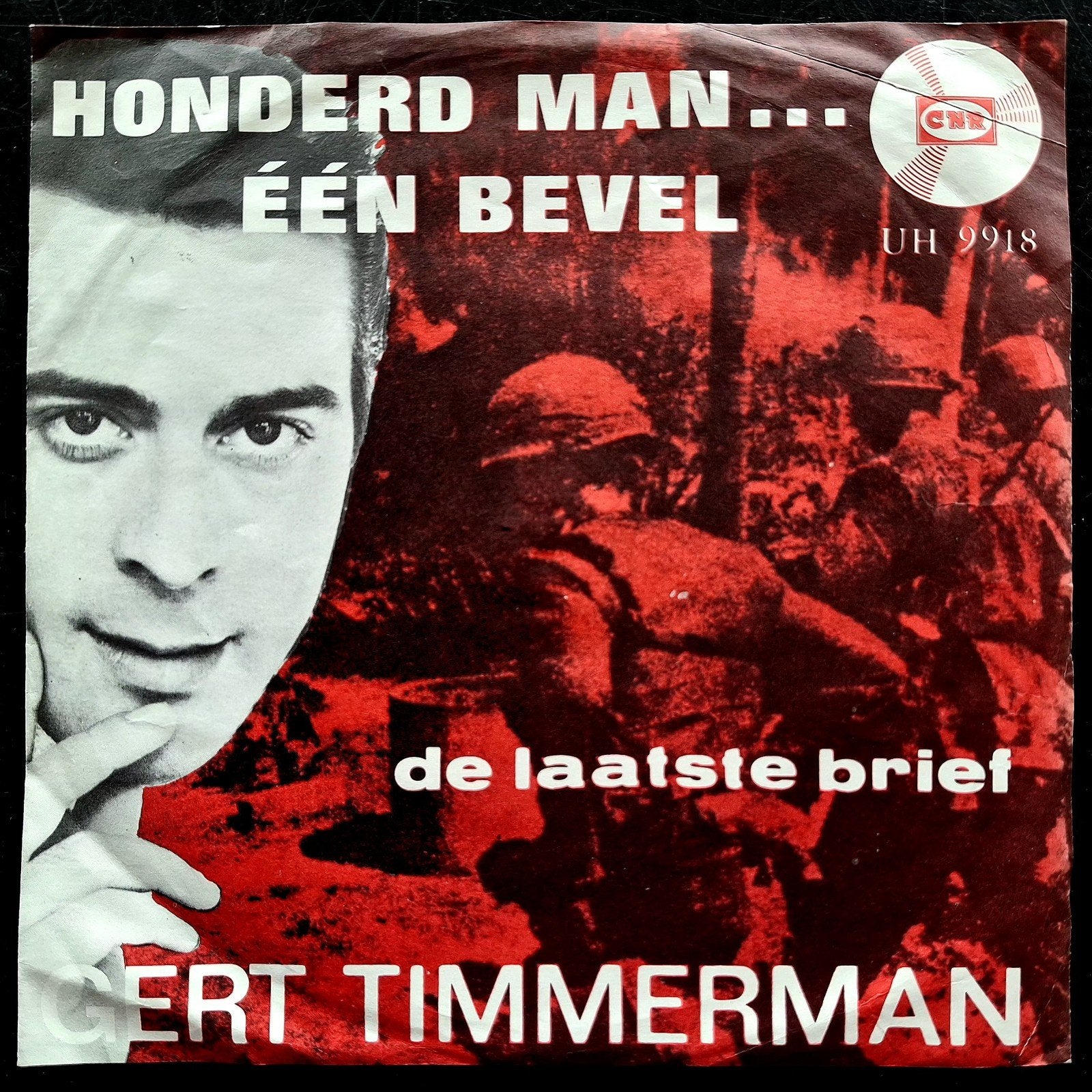 7"/SINGLE  GERT TIMMERMAN - Honderd Man ... Één Bevel, Ophalen of Verzenden, Gebruikt, Pop