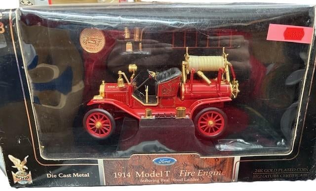 Signature Series 1914 Ford Model T Brandweerwagen 24K, Ophalen of Verzenden, Zo goed als nieuw, Bus of Vrachtwagen, Overige merken