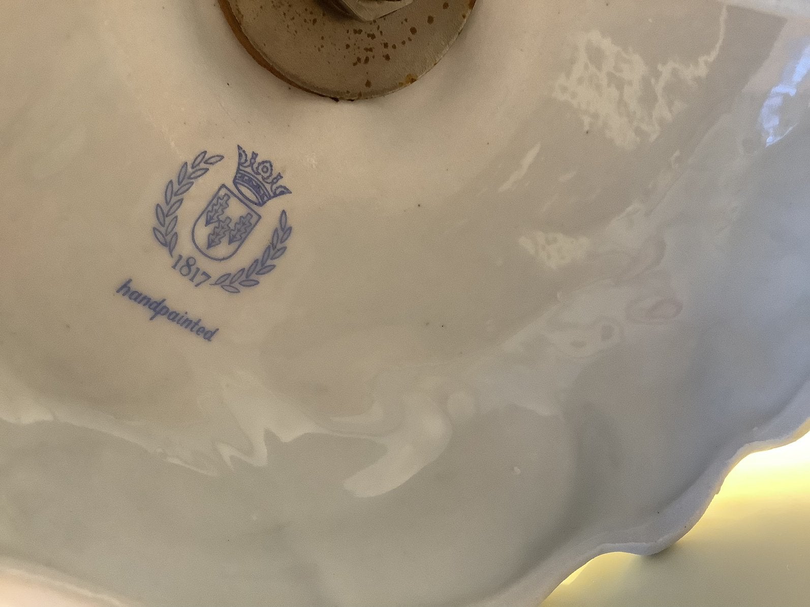 Antieke porceleinen lamp .in zeer goede Staat ., Ophalen
