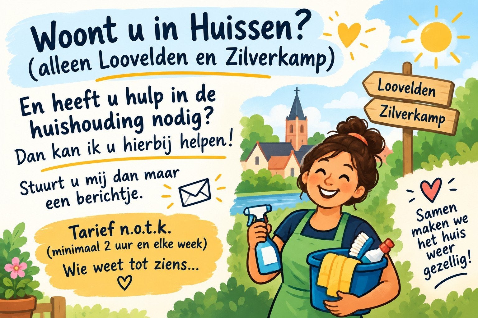 Aangeboden schoonmaakster, Huis en Inrichting, Ophalen