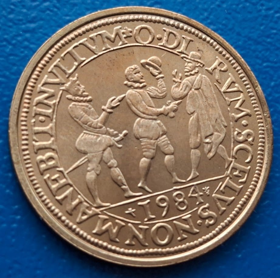 Penning Moord op Willem van Oranje 400 jaar - 1984, Verzenden, Overige materialen, Nederland