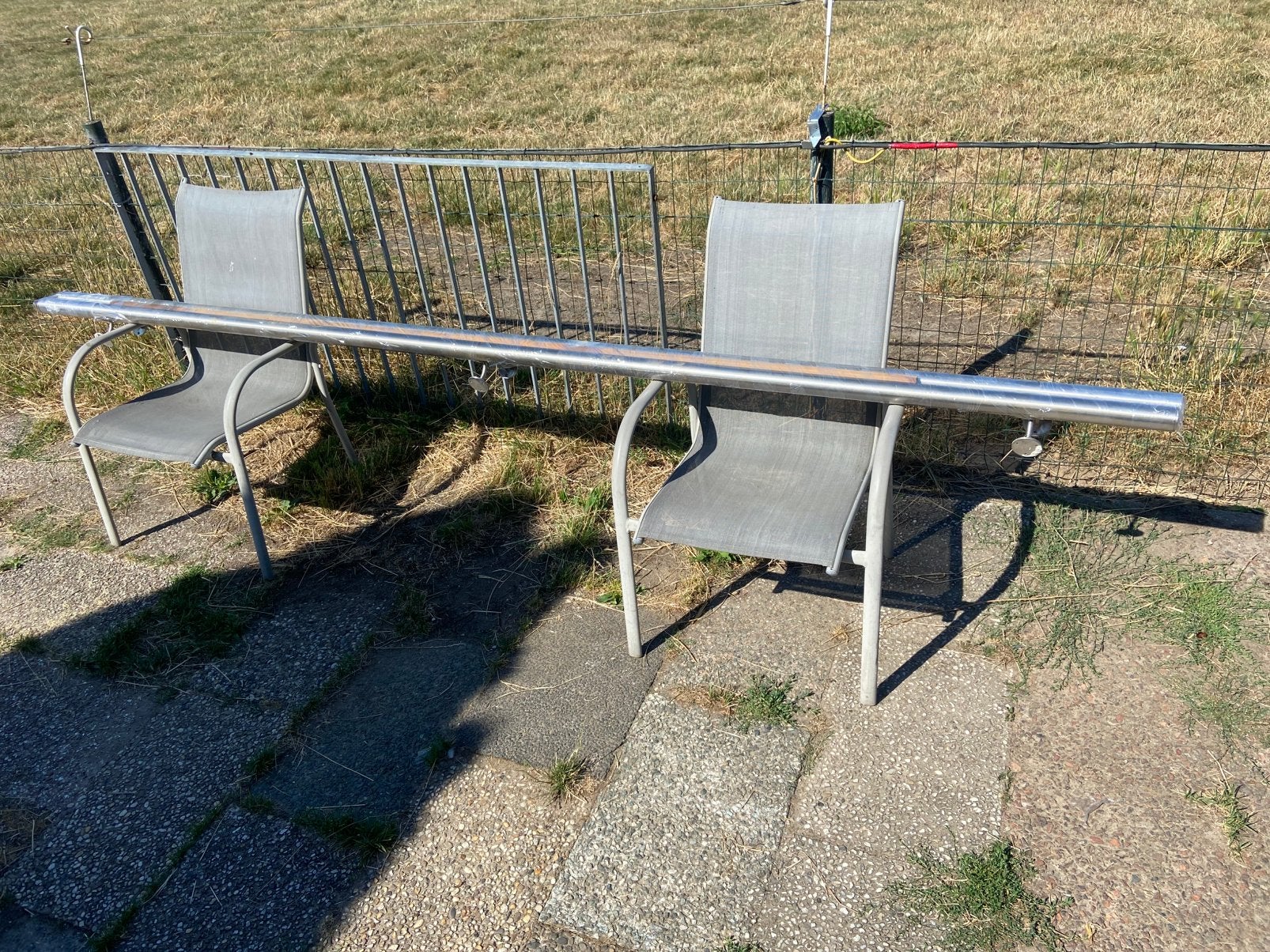 Rvs trap/muurleuning, Ophalen, Zo goed als nieuw, 2 tot 4 meter