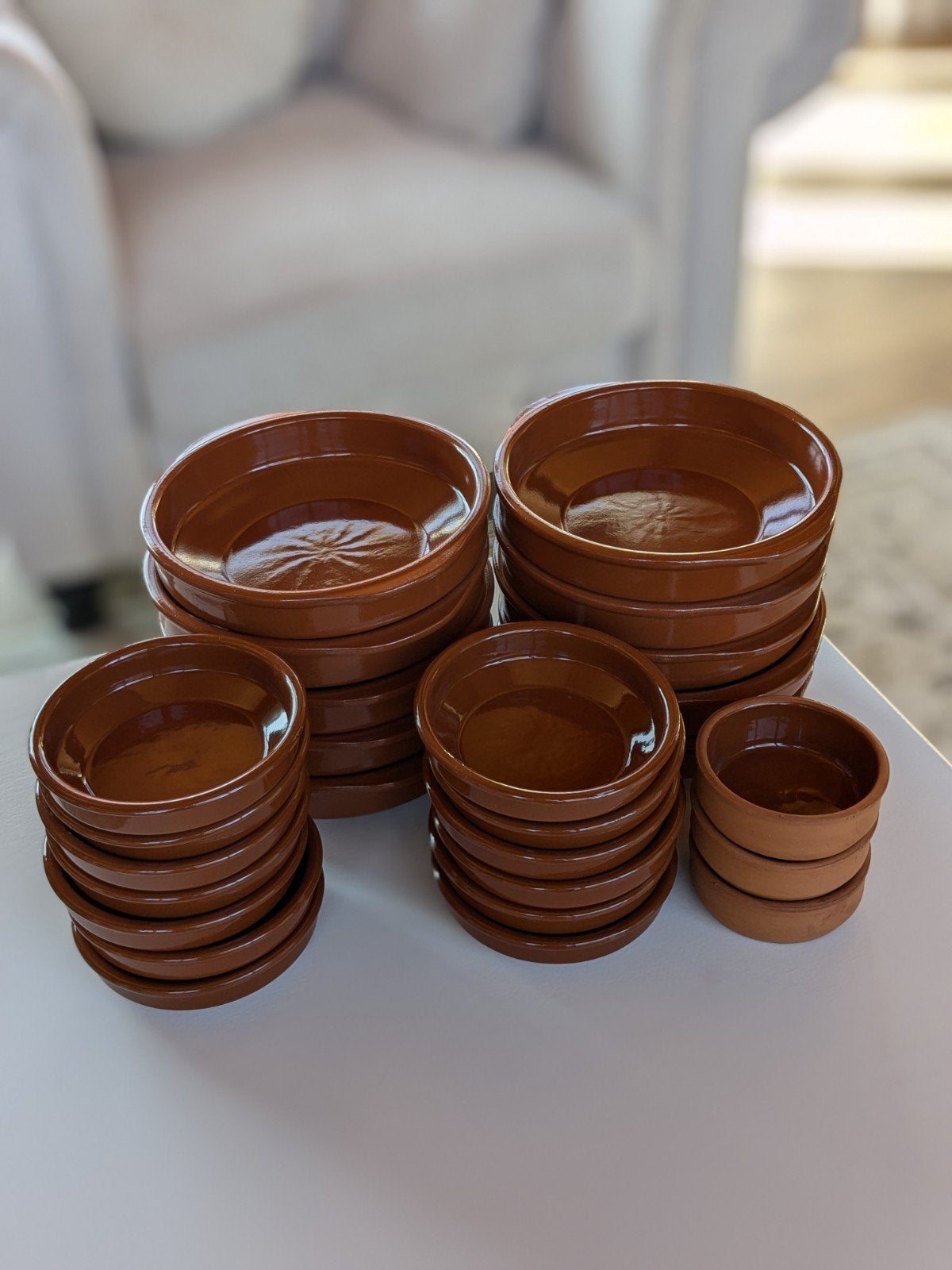 Set terracotta schalen, Ophalen of Verzenden, Overige stijlen, Aardewerk, Schaal of Schalen