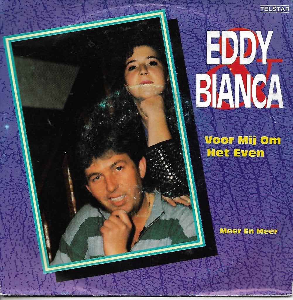 Eddy & Bianca - Voor mij om het even (Telstar), Cd's en Dvd's, Ophalen of Verzenden, Zo goed als nieuw, 7 inch, Nederlandstalig