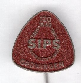 100 jaar Sips Verlichting Groningen speldje ( U_468), Verzamelen, Speldjes, Pins en Buttons, Verzenden, Zo goed als nieuw, Merk