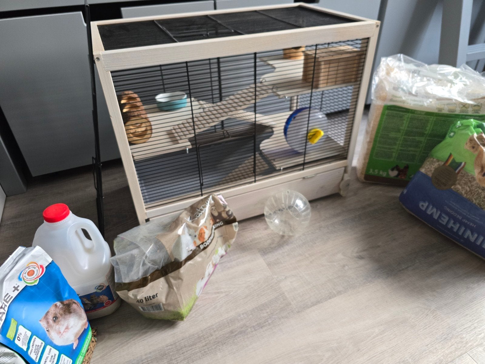 Knaagdierenkooi van Ferplast compleet met toebehoren, Minder dan 75 cm, Hok, Ophalen, Minder dan 60 cm