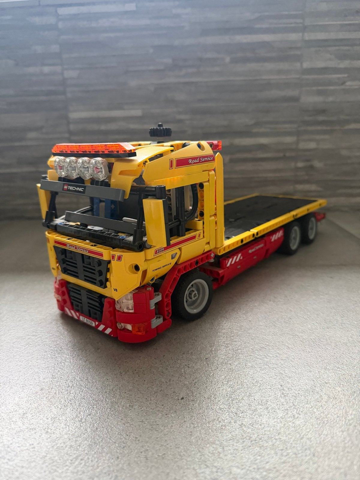 Lego Technic 8109 Sleepvrachtwagen met boekjes, Gebruikt, Lego, Ophalen of Verzenden, Complete set