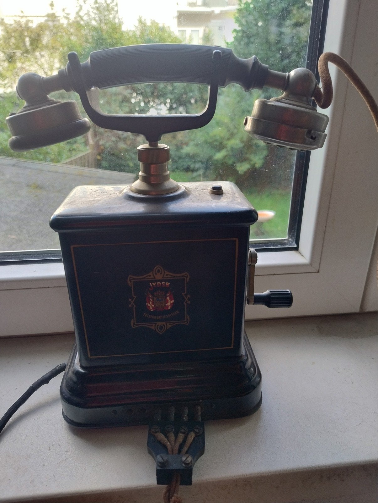 🔴 Antieke jydsk aktieSelkab handzwengel telefoon begin 1900, Ophalen of Verzenden