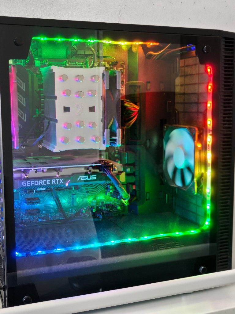 Fotobewerking/gaming PC + 2 schermen, toetsenbord, muis, Ophalen, 64 GB of meer, Gaming, SSD