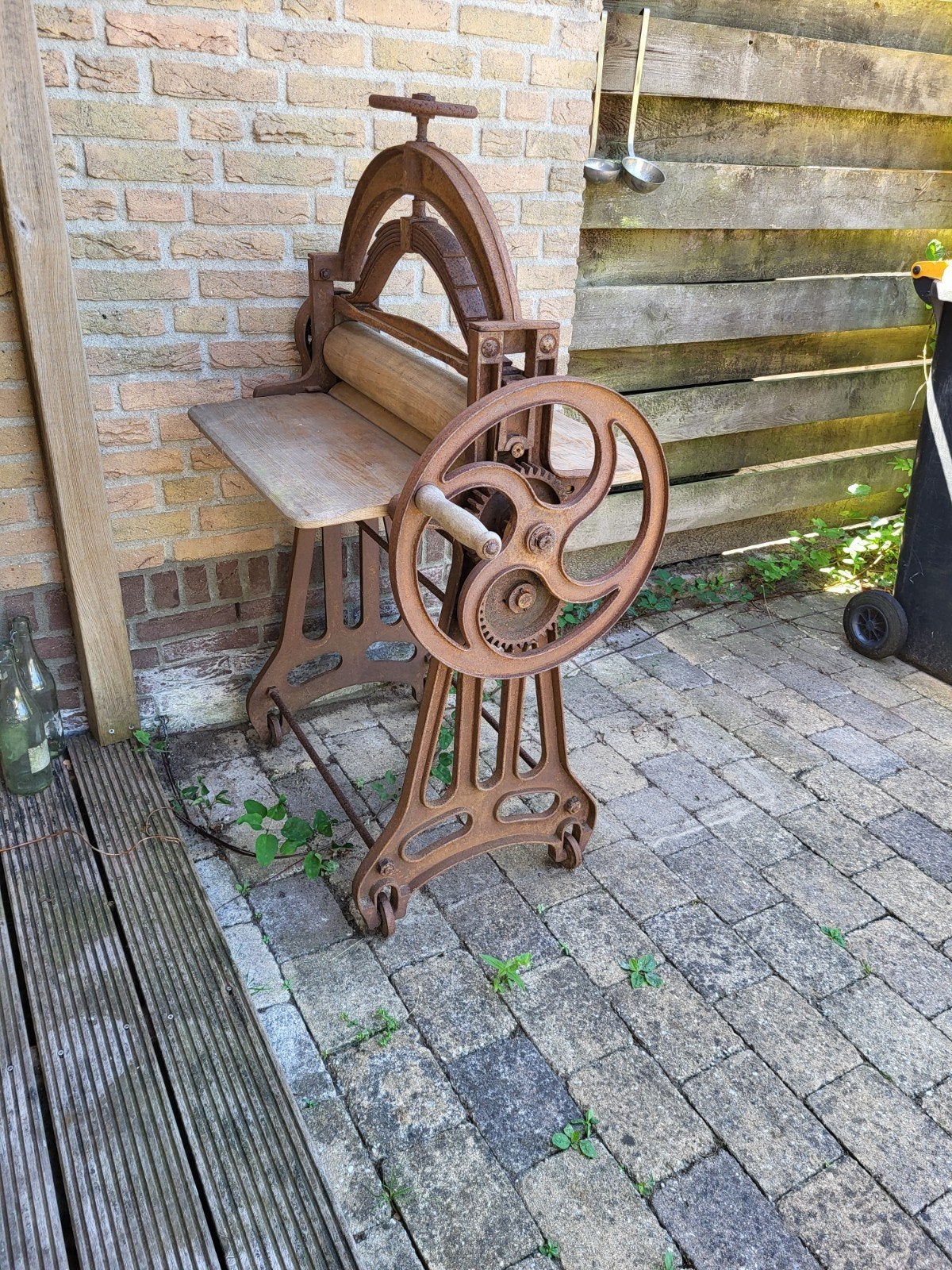 Antieke Mangel pers. Vintage. Antiek., Ophalen