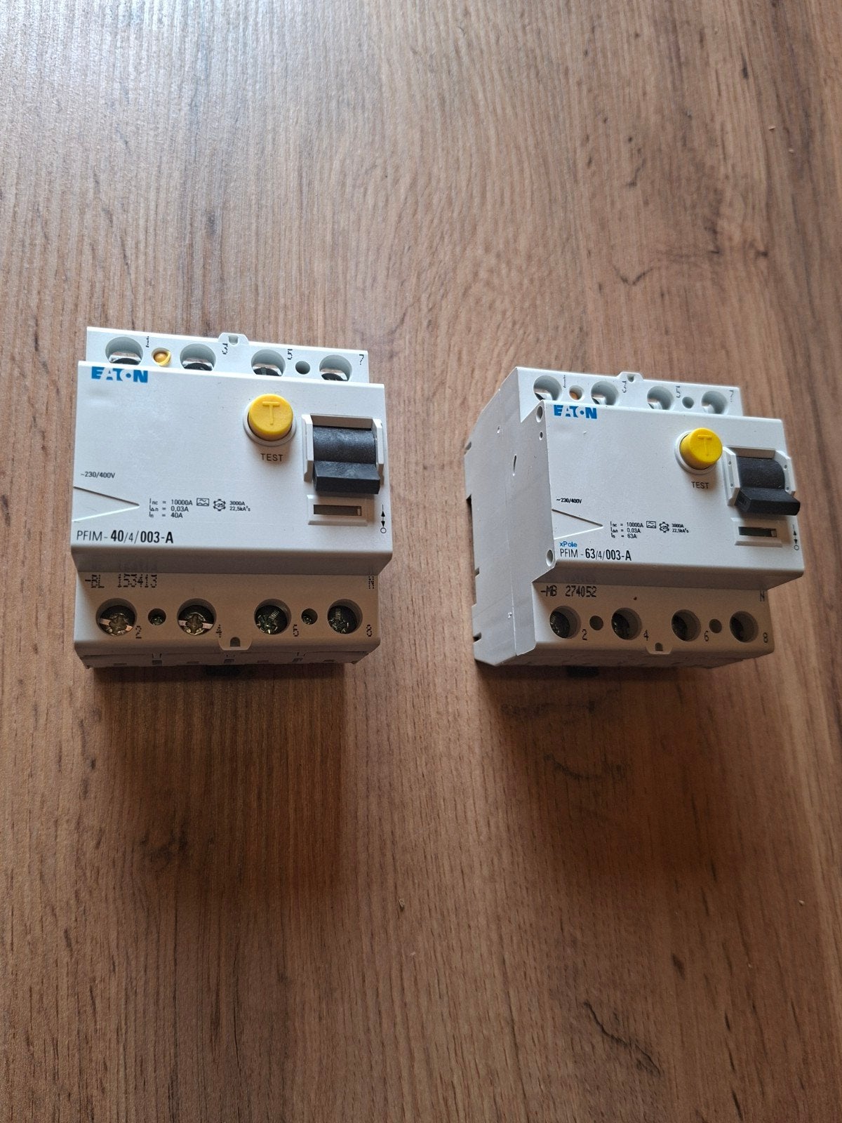 2x Eaton Aardlekschakelaar 4-polig, Ophalen of Verzenden, Overige typen