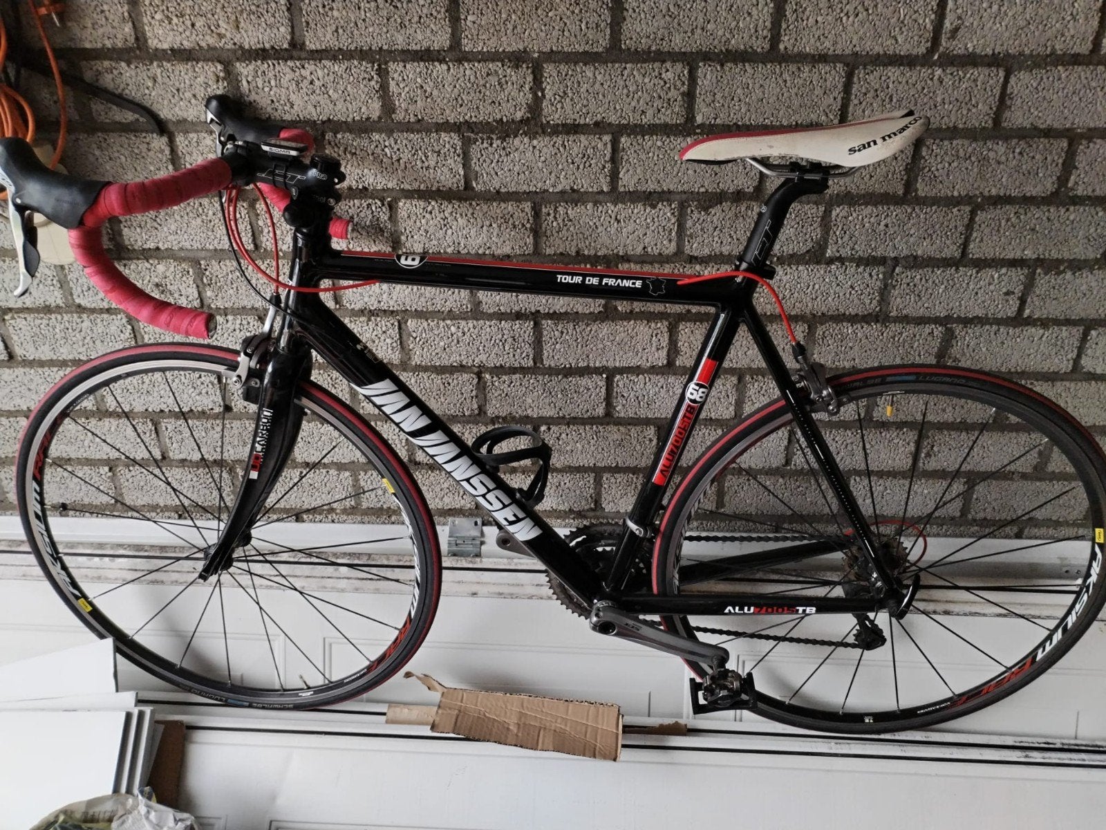 Jan Janssen racefiets alu7005TB68,, Ophalen, Zo goed als nieuw, Meer dan 20 versnellingen, Overige merken