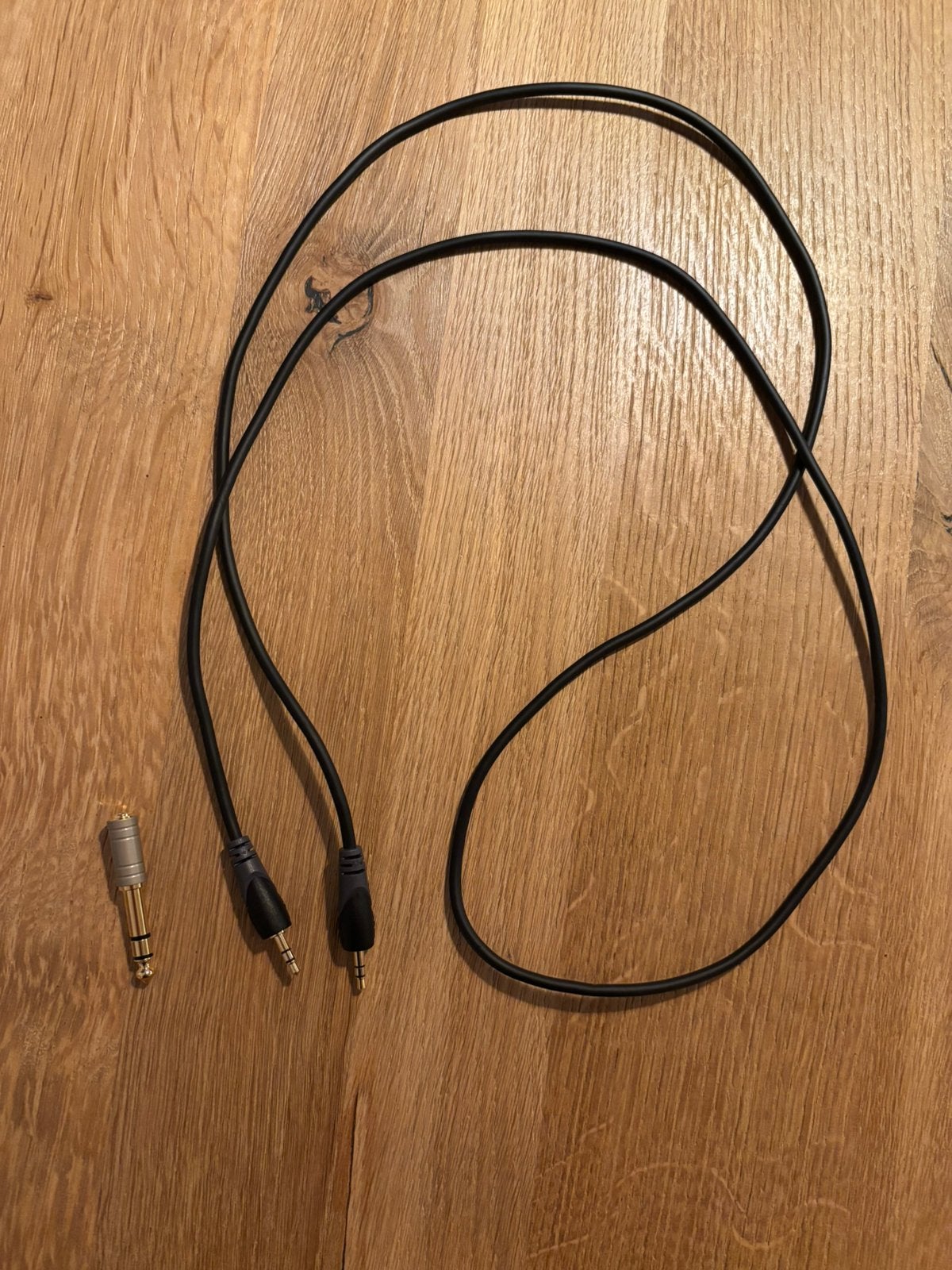 3.5mm jack stereo kabel + adapter 6.35mm, Ophalen of Verzenden, Nieuw, Minder dan 2 meter, Overige kabels