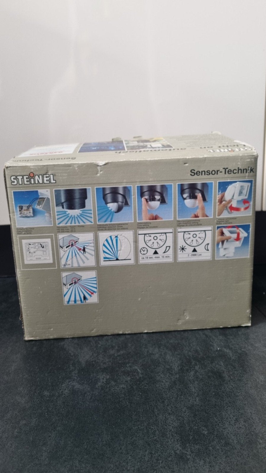 Steinel Halogeen Buitenlamp met Bewegingssensor, Gebruikt, Wandlamp, Ophalen of Verzenden, Netvoeding