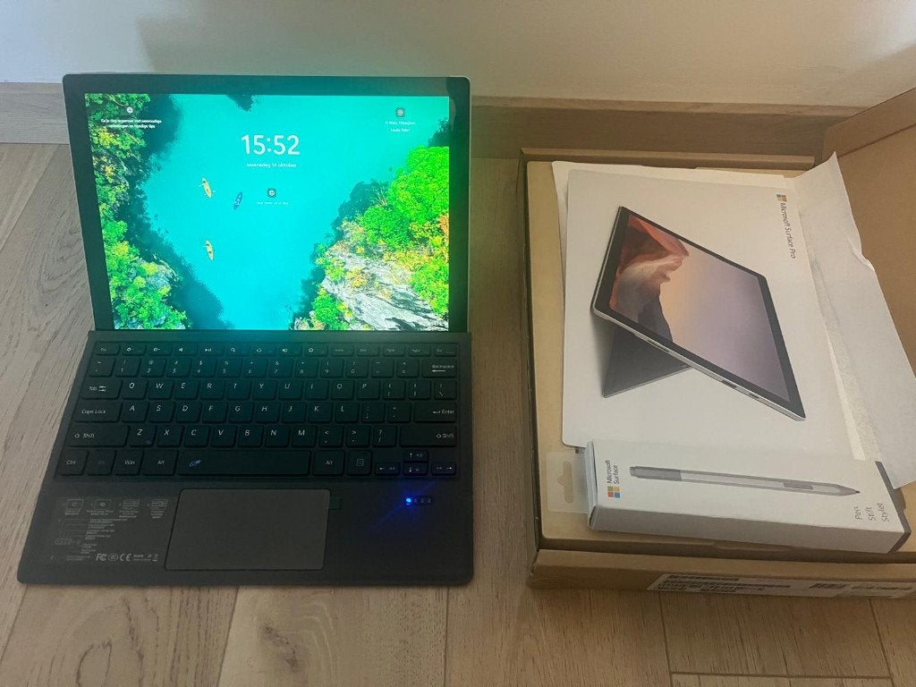 Microsoft Surface Pro 7 i7 / 16GB / 1TB + Toetsenbord + Pen, Ophalen, Gebruikt, 2 tot 3 Ghz, Qwerty