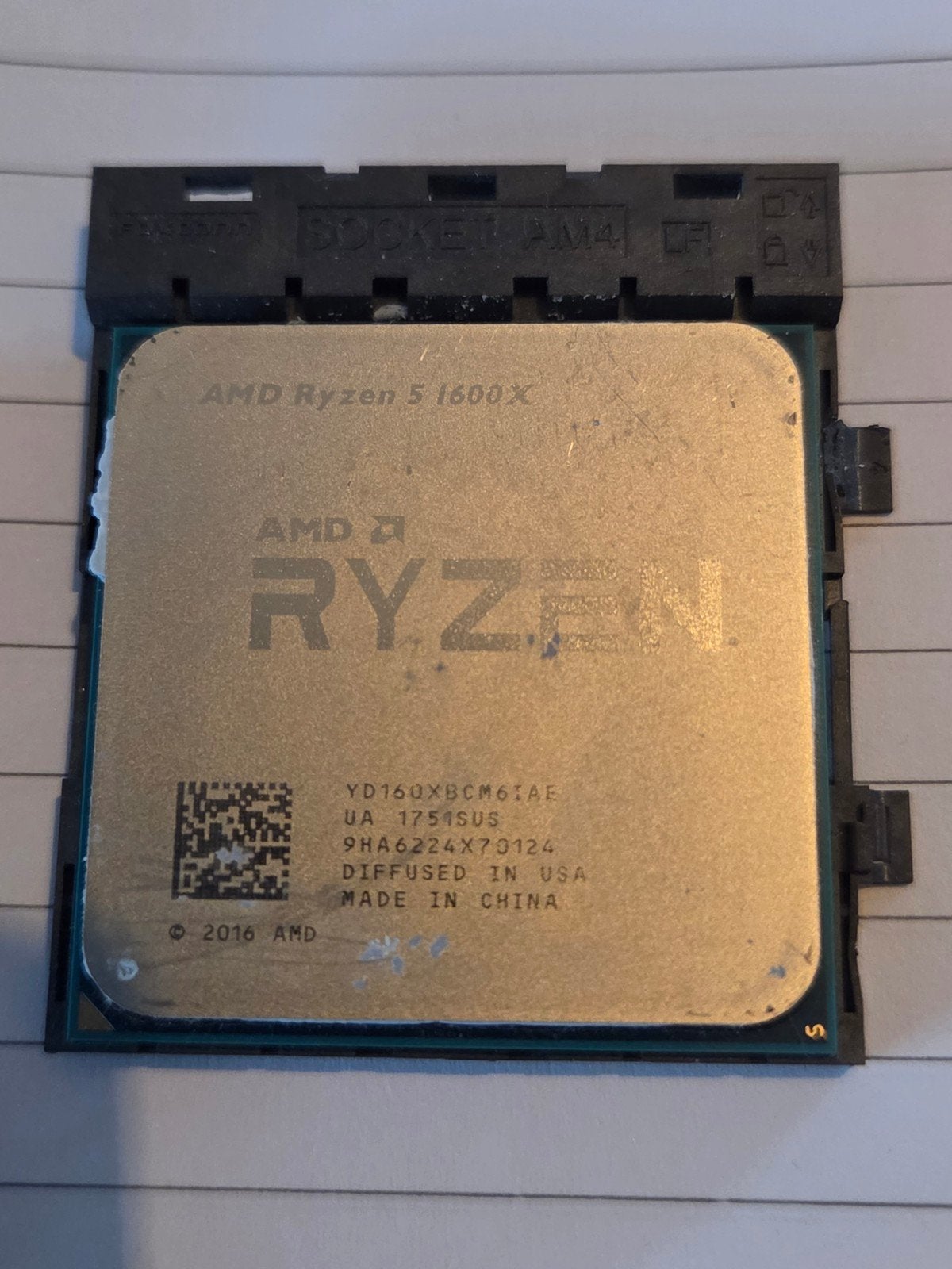 AMD ryzen 5 1600X, Computers en Software, Ophalen of Verzenden, 3 tot 4 Ghz