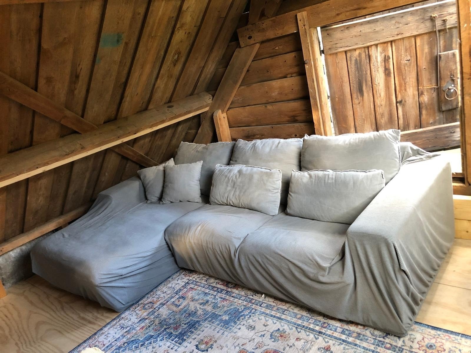 Sissy-Boy Hoekbank met nieuwe hoezen, 275x106x61 cm, Ophalen, Gebruikt, Stof, Modern