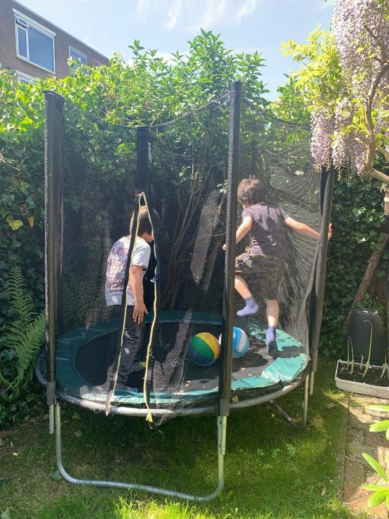 Alice Garden trampoline met veiligheidsnet, Ophalen, Gebruikt