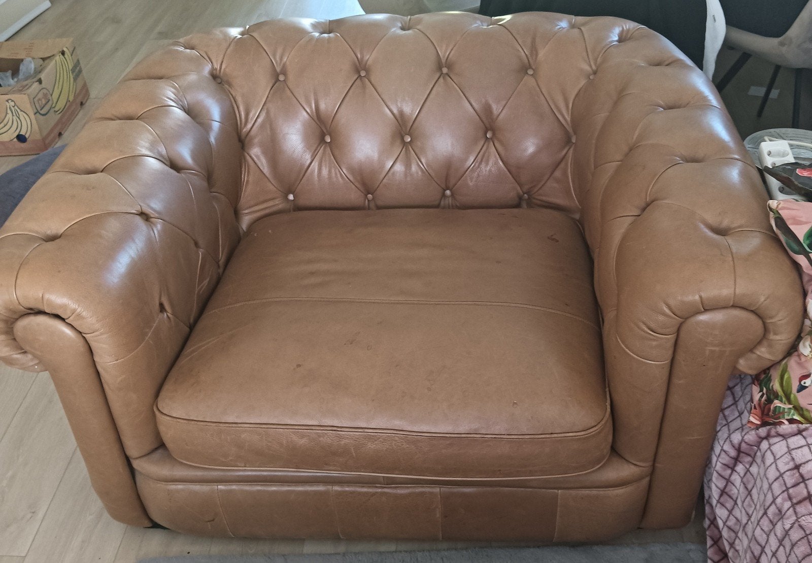Chesterfield stoel, Huis en Inrichting, Ophalen, 75 tot 100 cm, Eenpersoons, Minder dan 150 cm
