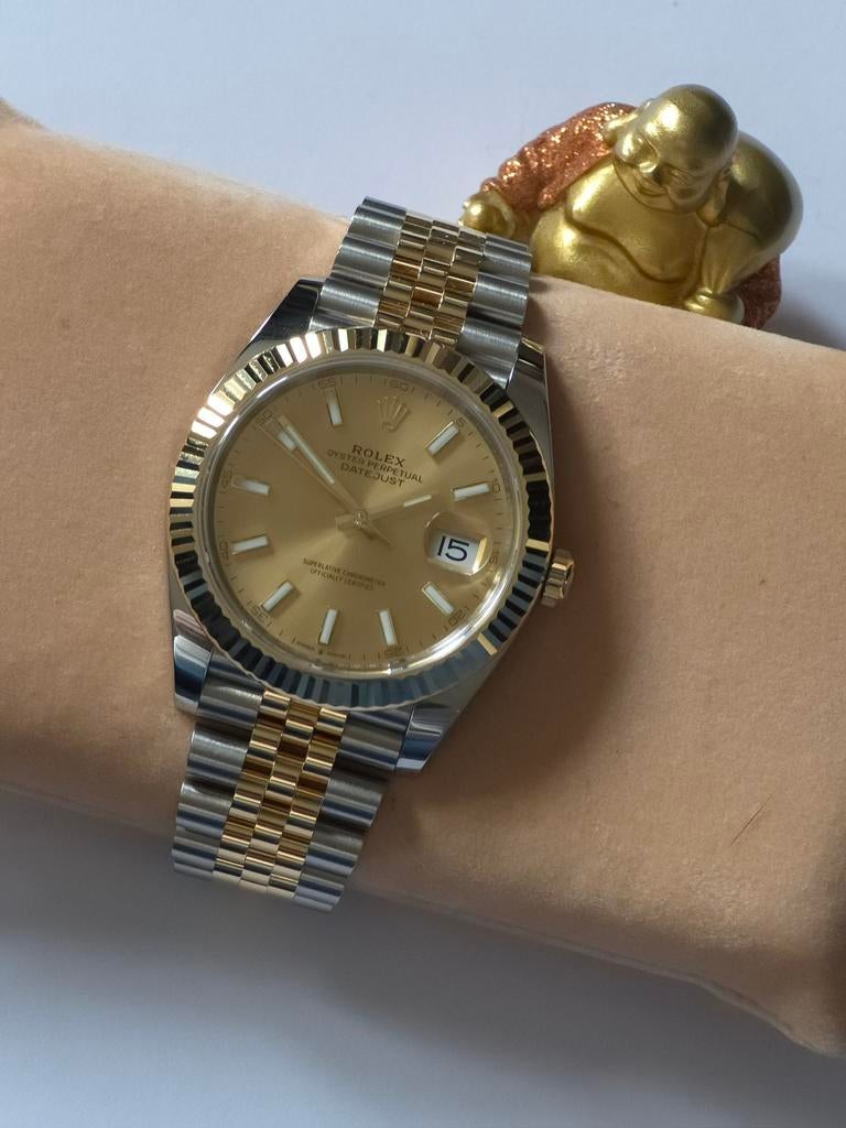 Rolex Datejust 126333 2025 full set ongedragen, Ophalen, Staal, Rolex, Zo goed als nieuw