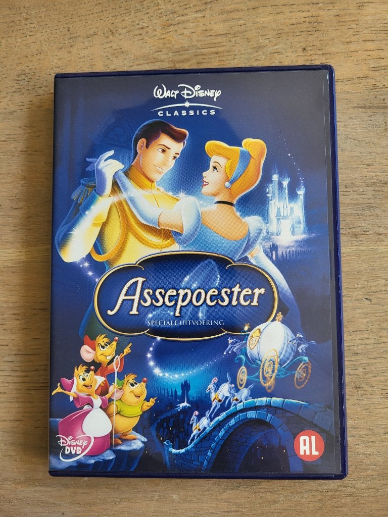 DVD Assepoester / Cinderella Disney, Alle leeftijden, Ophalen of Verzenden, Zo goed als nieuw