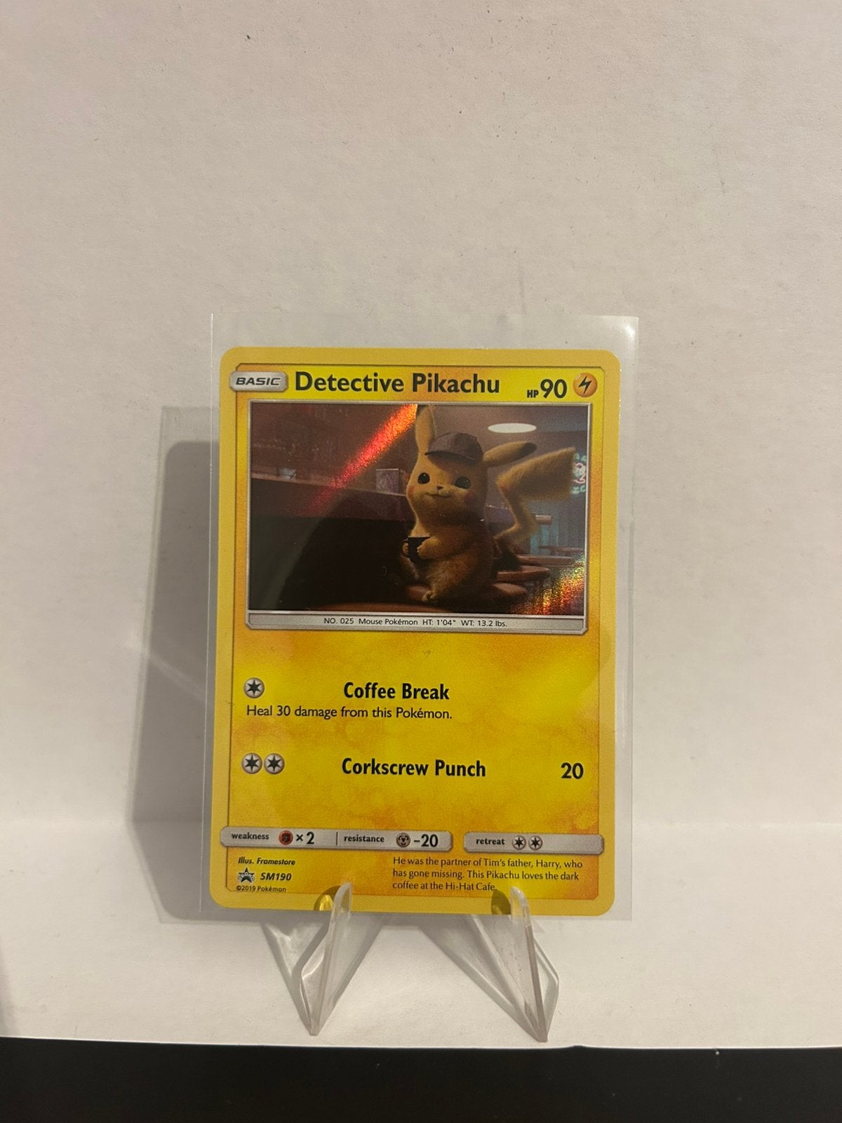 Detective Pikachu Holo SM Black Star promo, Ophalen of Verzenden, Zo goed als nieuw