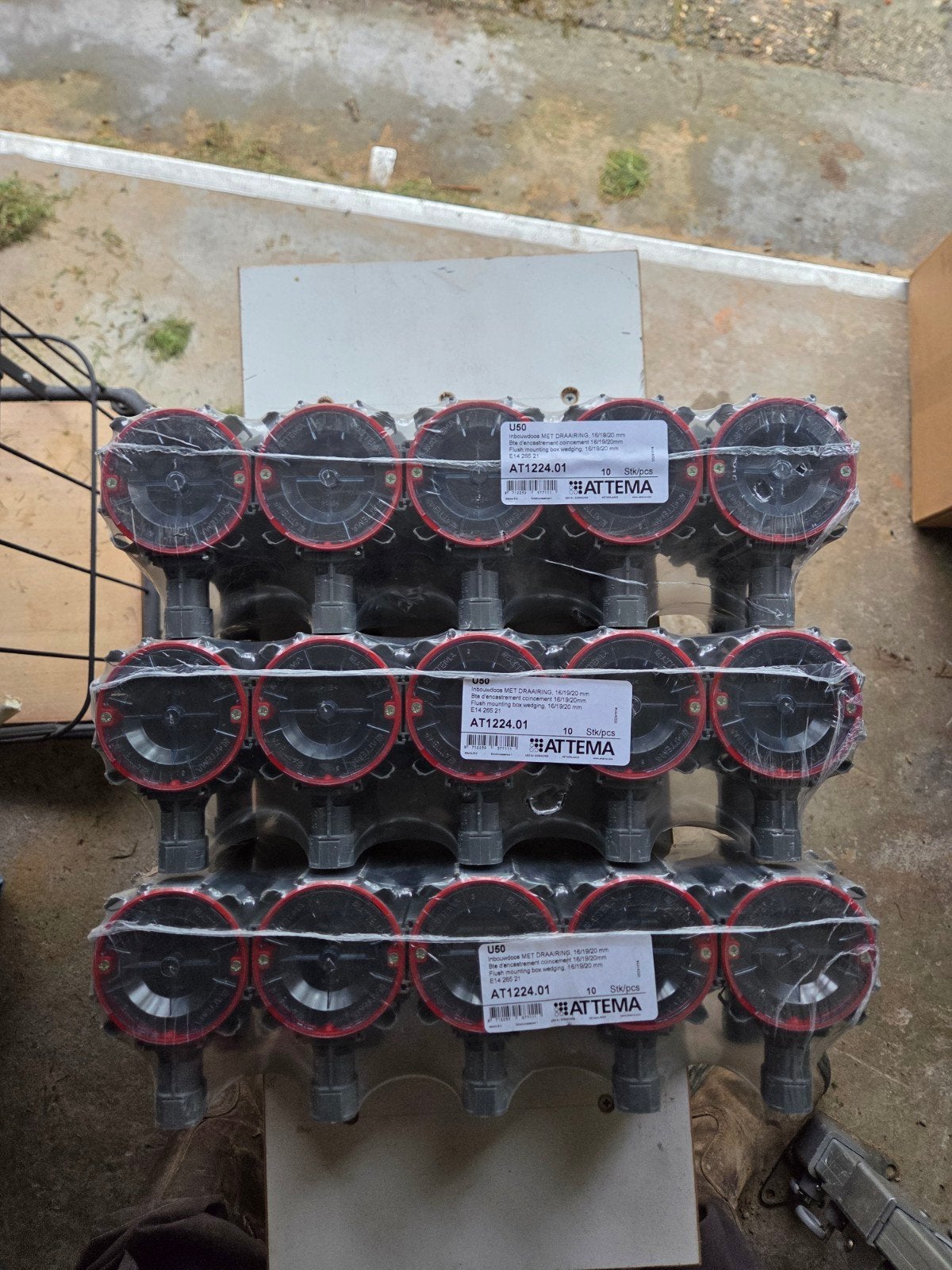 ATTEMA Inbouwdoos U50 Ø16/19/20mm - 30 stuks, Ophalen of Verzenden, Nieuw, Overige typen