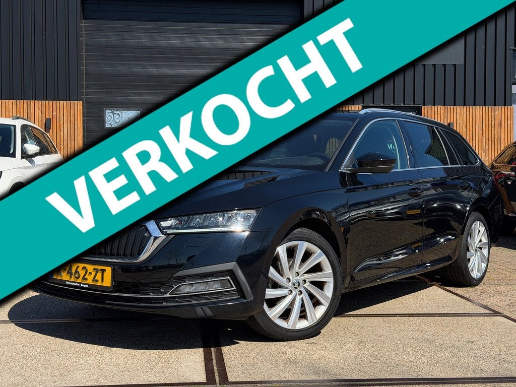 Skoda Octavia Combi 1.0 e-TSI Business Edition Plus Trekhaak, Auto's, Skoda, Stof, Gebruikt, Blauw, 23 km/l