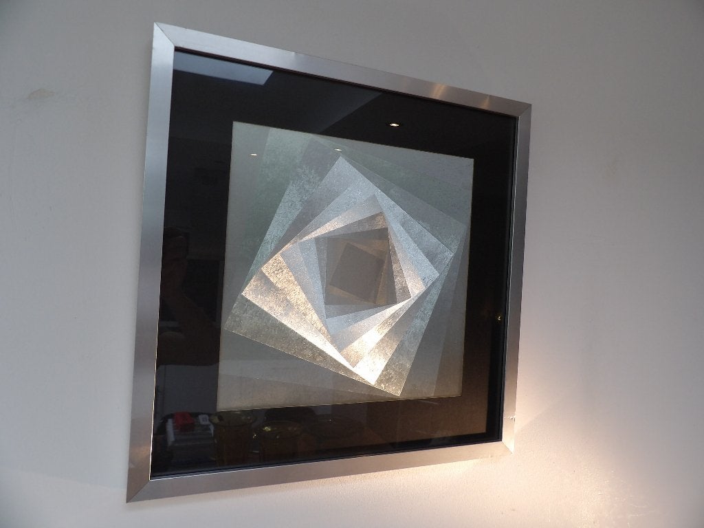 Seventies kinetische Gravure, Barbara Lüdinghausen, Ophalen of Verzenden