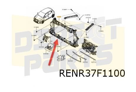 Mitsubishi Colt/Renault Clio Frontpaneel Origineel! 62500159, Auto-onderdelen, Carrosserie en Plaatwerk, -, -, Ophalen of Verzenden