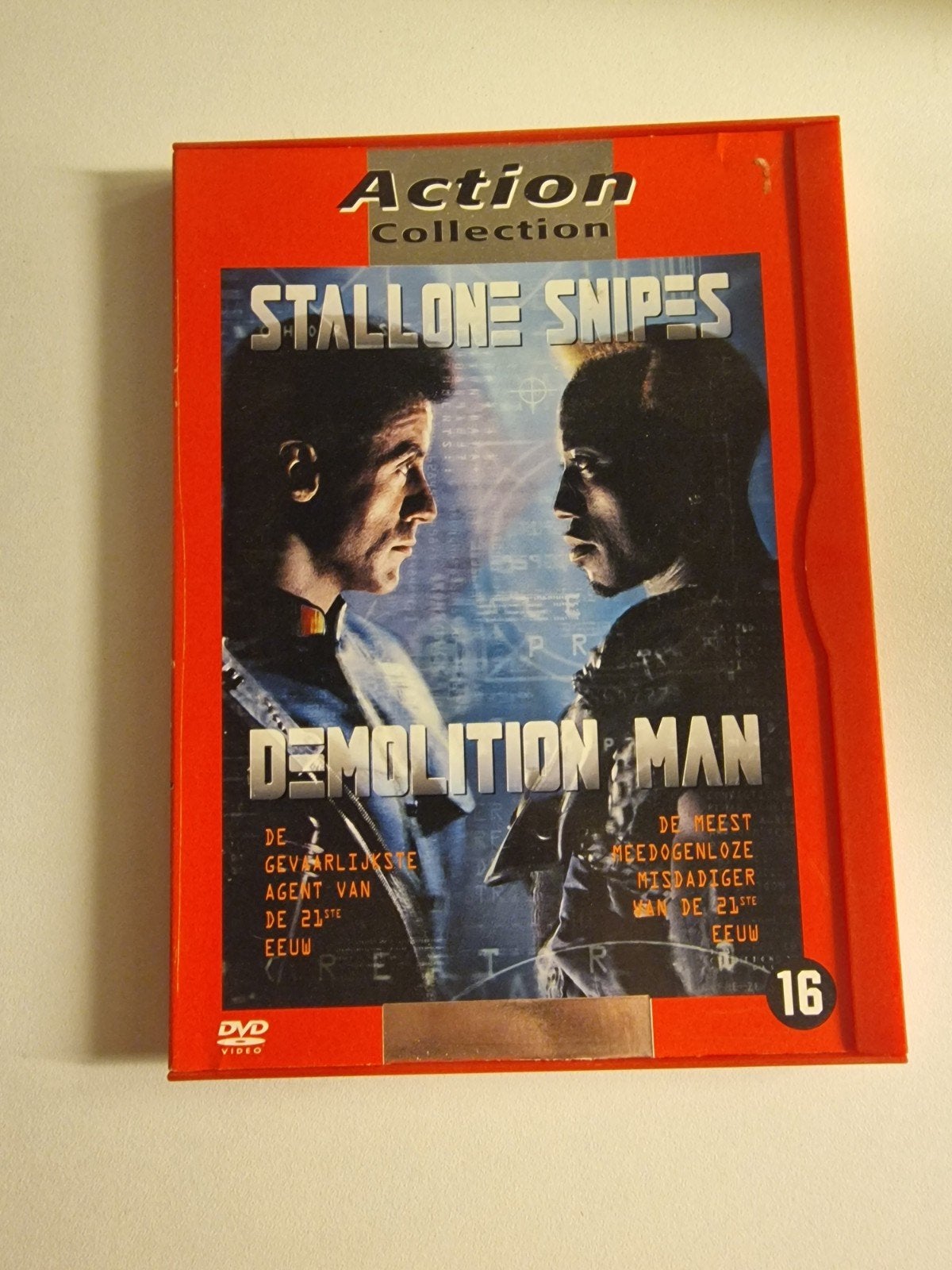Demolition Man - Actie DVD met Stallone & Snipes, Gebruikt, Vanaf 16 jaar, Actie, Inclusief doosje