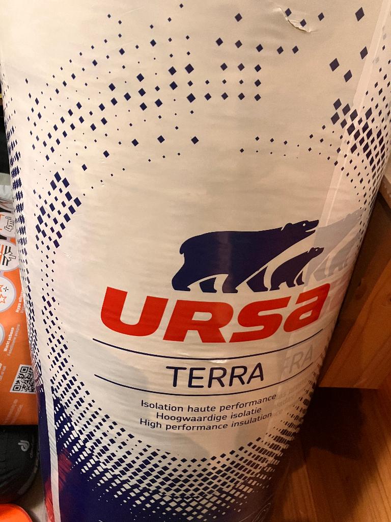 1 rol Ursa Hometec 35 minerale wol isolatiedeken, Doe-het-zelf en Verbouw, Isolatie en Afdichting, Ophalen, Dakisolatie, Nieuw