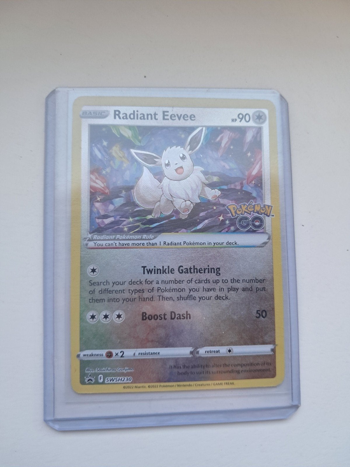 Mooie Radiant Eeeve, Ophalen of Verzenden, Zo goed als nieuw, Losse kaart