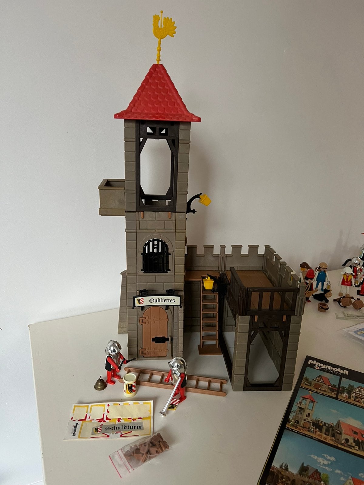 Playmobil 3445 middeleeuwse toren gevangenis met instructies, Complete set, Zo goed als nieuw, Kasteel/Fort, Historisch