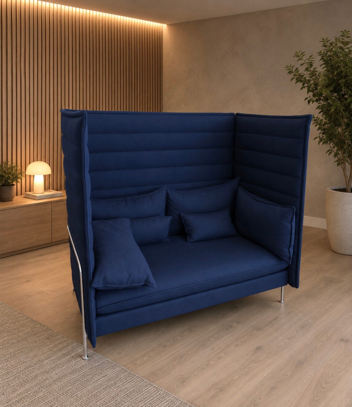 Prachtige Vitra Alcove akoestische design bank, Ophalen, 150 tot 200 cm, Tweepersoons, 75 tot 100 cm