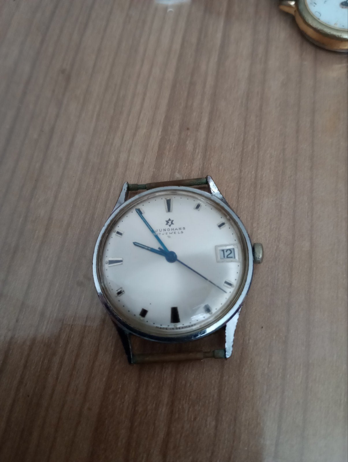 Vintage Junghans 17 Jewels Polshorloge - Jaren '60, Overige merken, Staal, Met bandje, Polshorloge