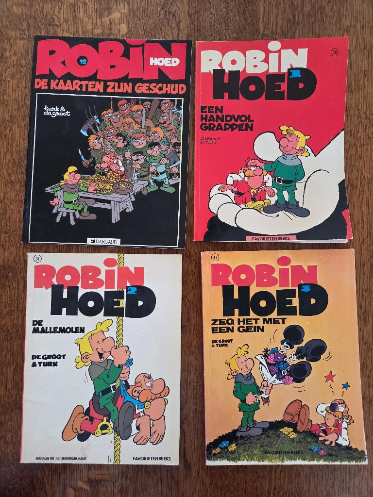 Robin Hoed- De Groot & Turk, Meerdere stripboeken, Ophalen of Verzenden, Zo goed als nieuw, De Groot & Turk