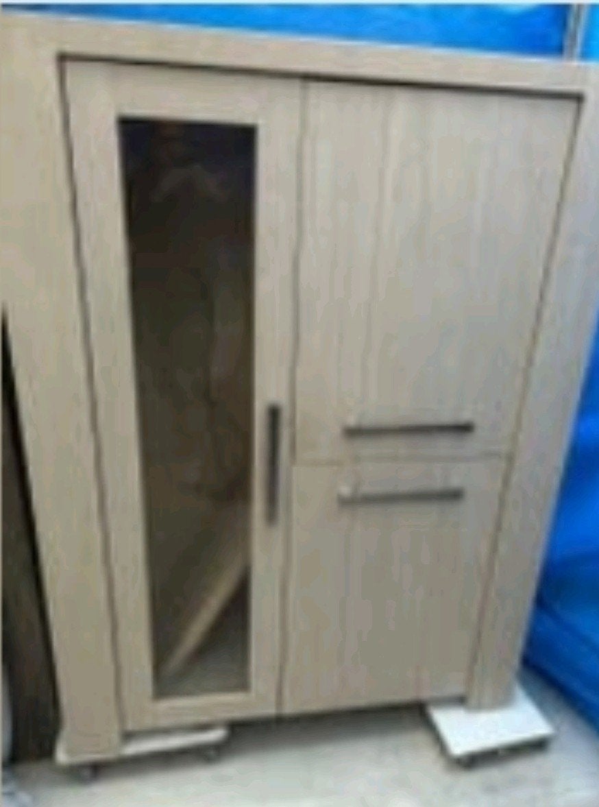 Mooie grote Vitrine kast met licht, Ophalen, Zo goed als nieuw, Modern, 170 cm of meer