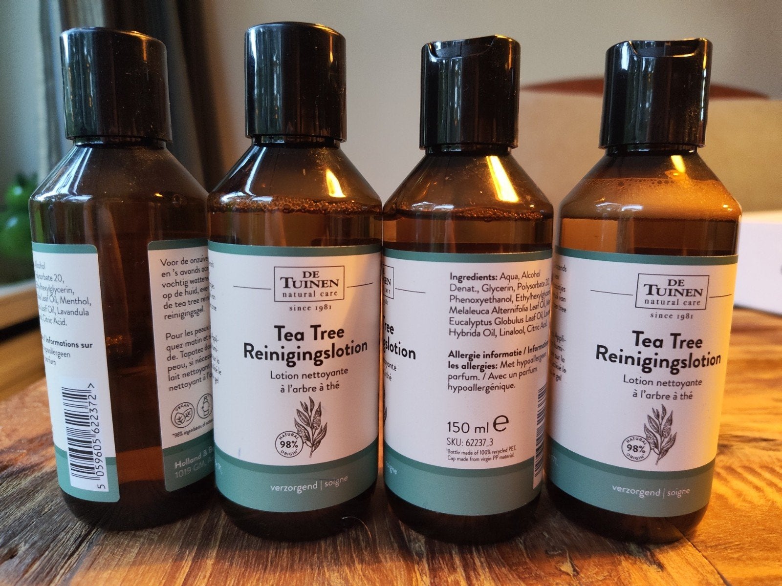 De Tuinen Tea Tree Reinigingslotion 150ml (3 stuks), Ophalen of Verzenden, Nieuw, Gehele gezicht, Reiniging