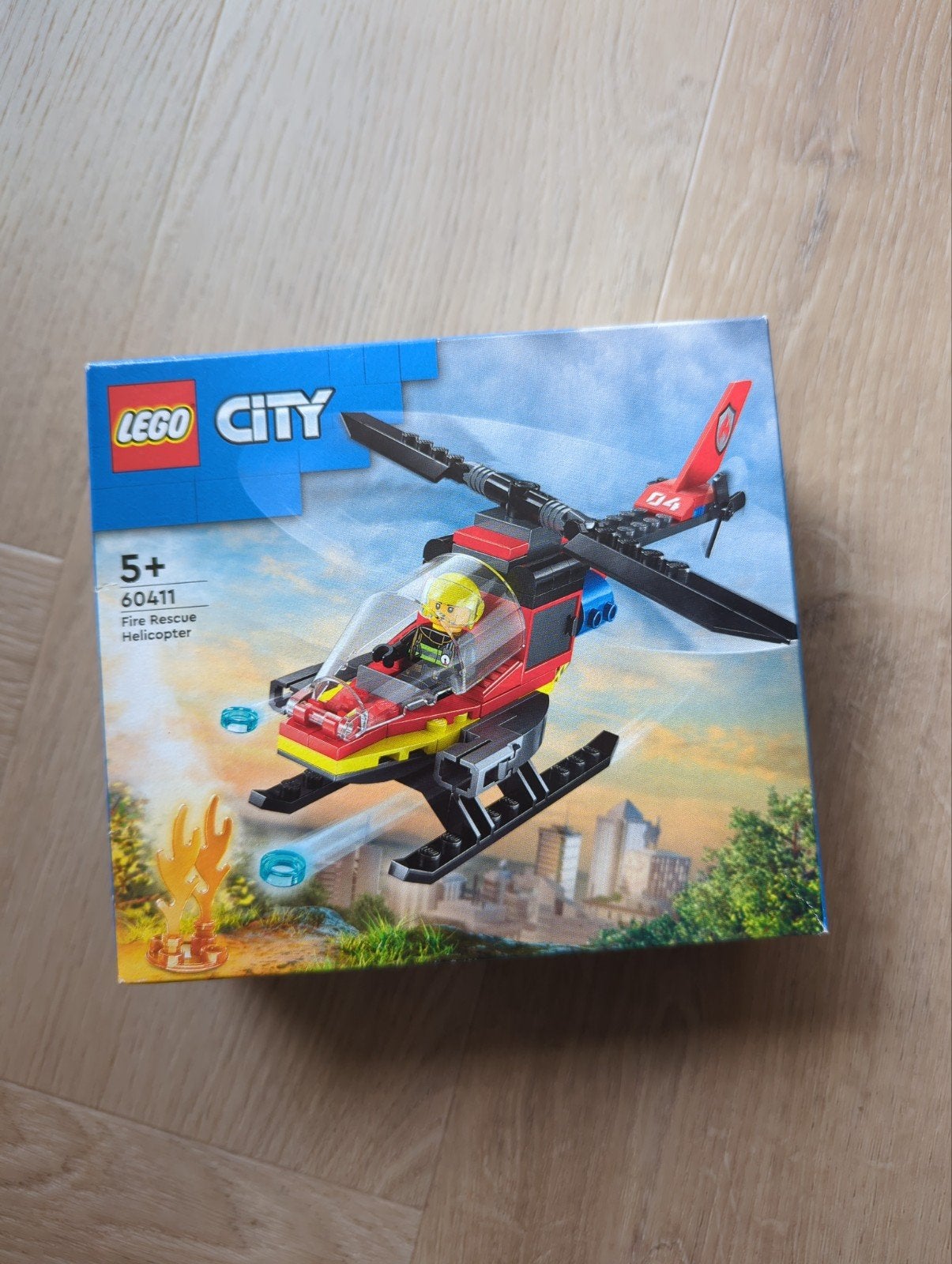 Lego City 60411 Brandweer Helikopter - Zo goed als nieuw, City, Lego, Ophalen of Verzenden, Zo goed als nieuw