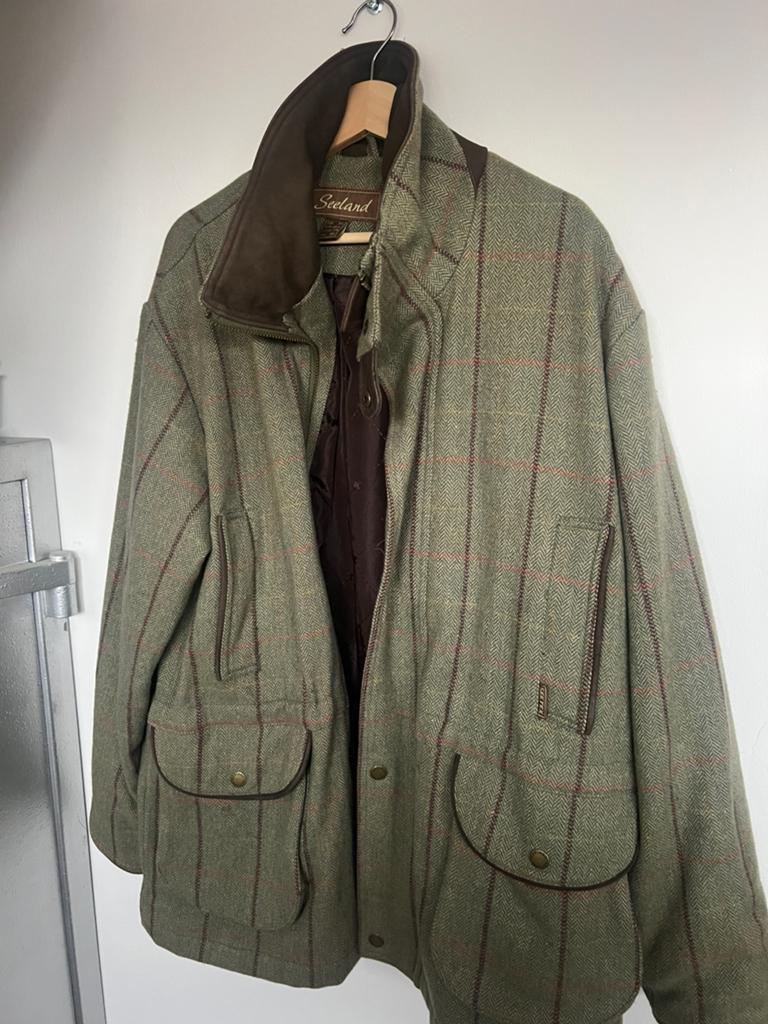 SEELAND / tweed / outdoor jas / Maat 50, Ophalen of Verzenden, Zo goed als nieuw, Maat 48/50 (M), Zwart