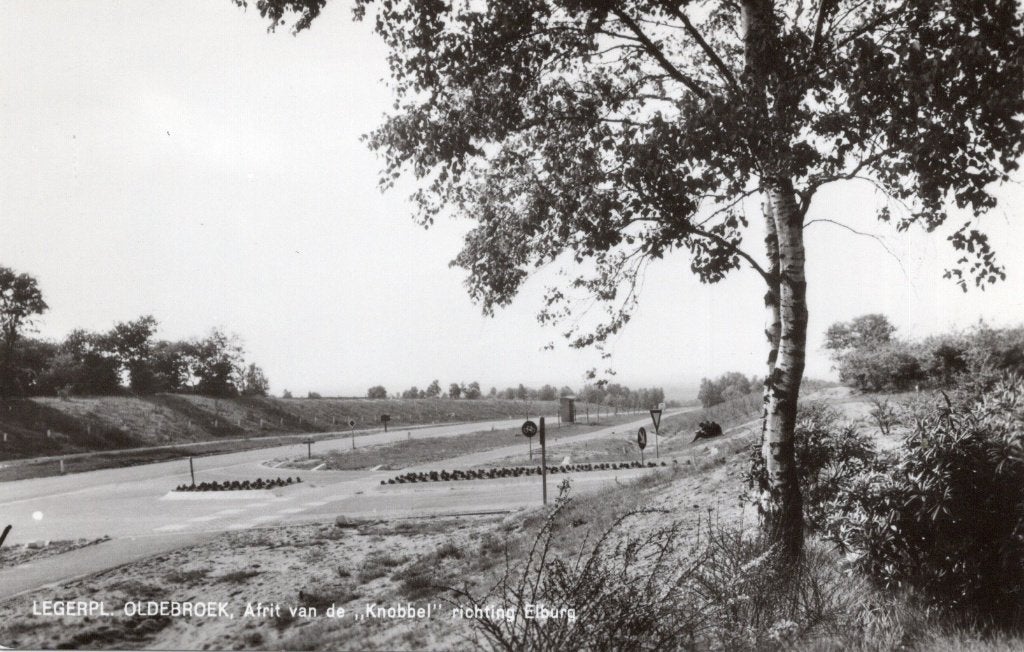 Legerpl. Oldebroek, Afrit van de Knobbel richting Elburg(42), Verzenden, 1960 tot 1980, Ongelopen, Gelderland