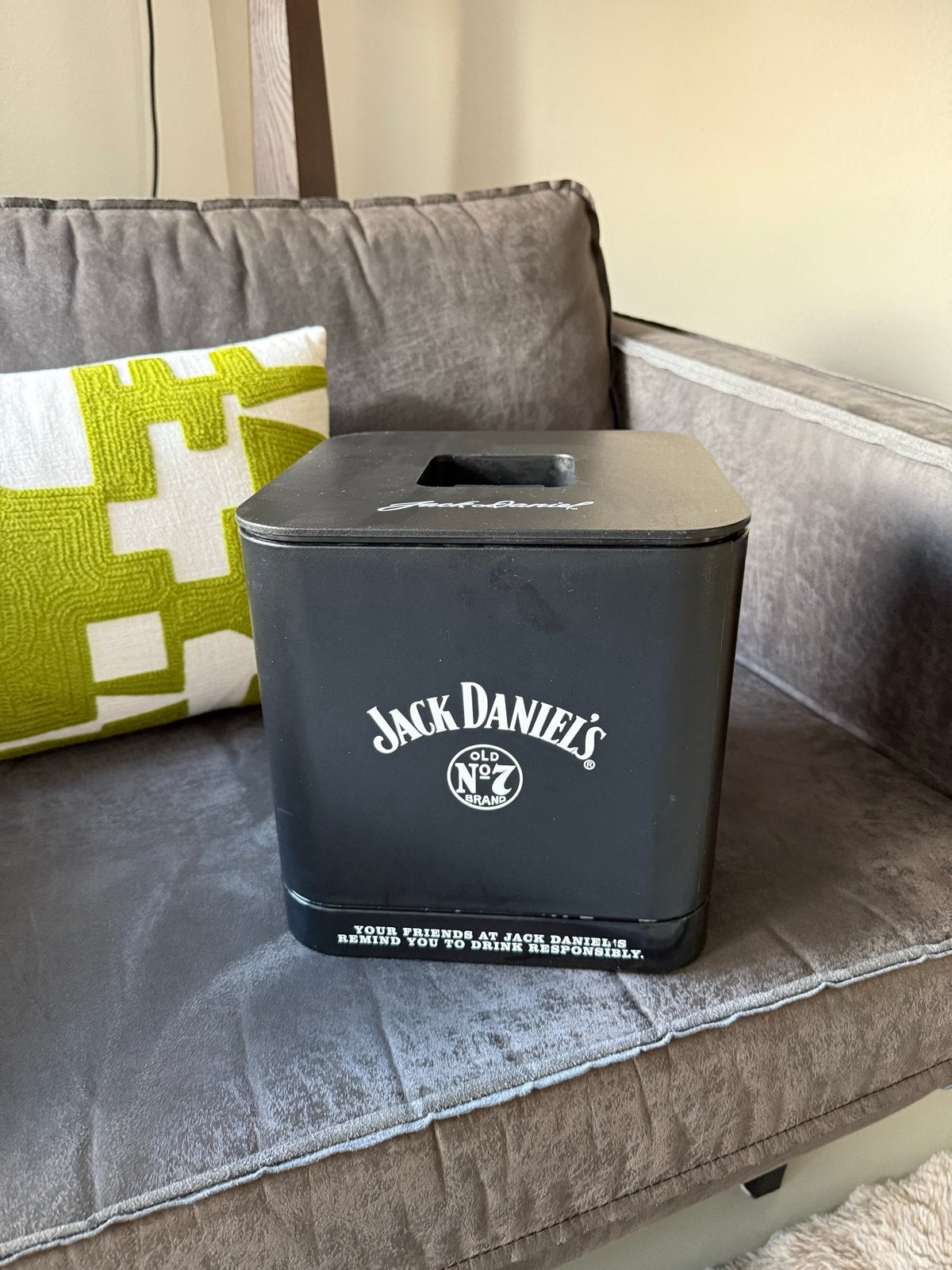 Jack Daniel's Koeler/Bloembak - Gebruikt, Ophalen of Verzenden, Gebruikt, Zwart, Kunststof