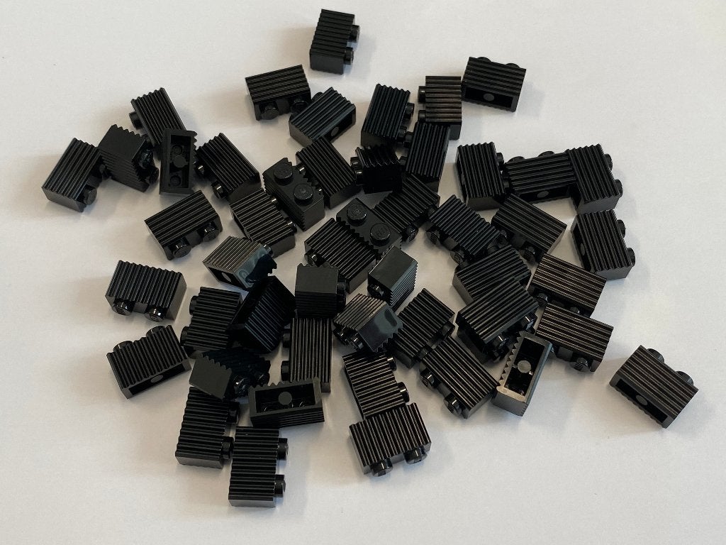 Partij 50x nieuwe 1x2 Lego grille stenen in diverse kleuren, Overige thema's, Lego, Nieuw, Ophalen of Verzenden