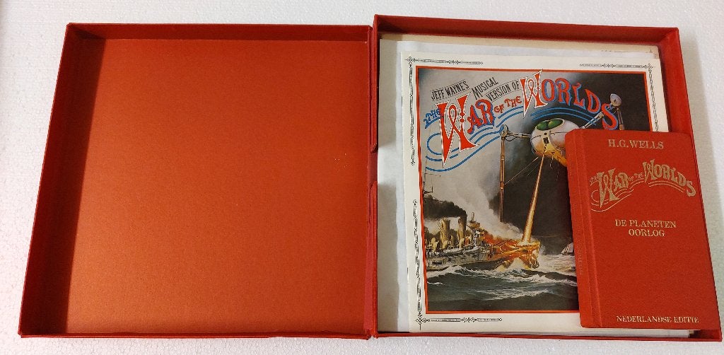 Jeff Wayne War of the Worlds BOX VINYL 2LP + BOEK + BOEKJE, LP, Gebruikt, Speciale editie, 12 inch